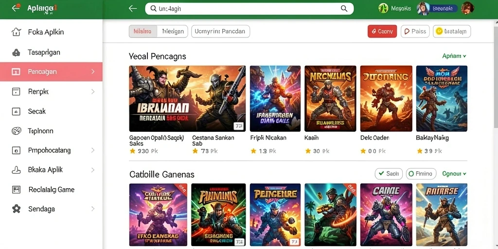 bos5000 - Berbagai pilihan permainan dalam satu aplikasi.